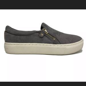 Dr. Scholl's Womens Shoes / Dark Grey Microfiber